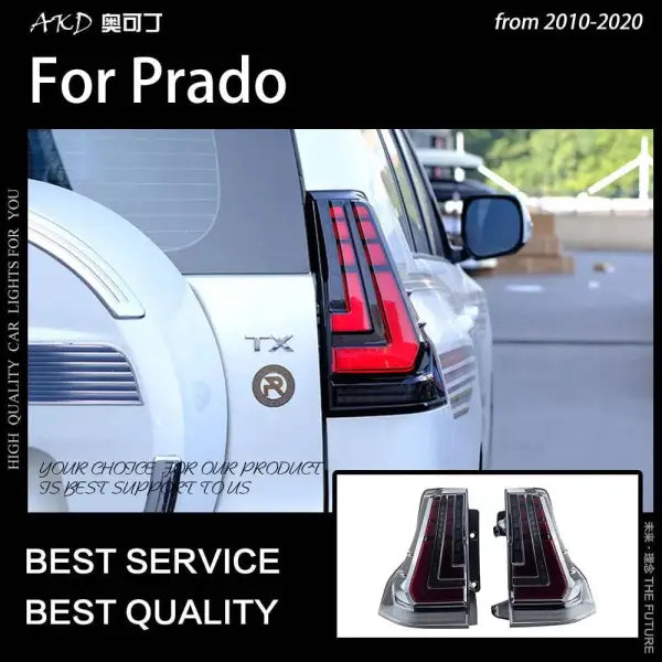 Car Styling Tail Light for Prado Tail Lights 2010-2020