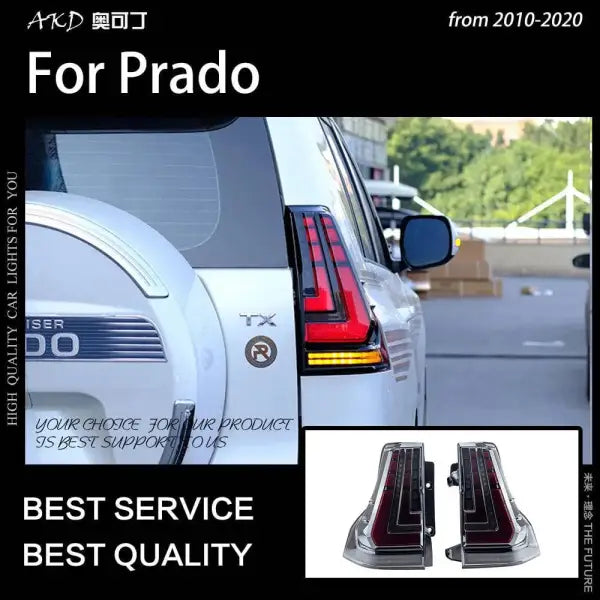 Car Styling Tail Light for Prado Tail Lights 2010-2020