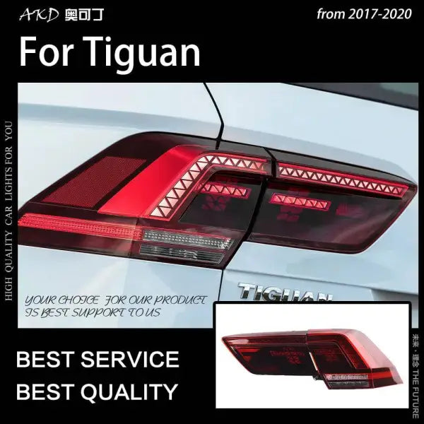 Car Styling Taillight for Tiguan Tail Lights 2017-2020 New