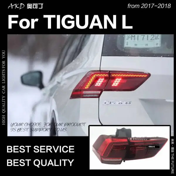 Car Styling Taillight for Tiguan Tail Lights 2017-2020 New