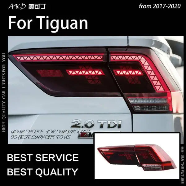 Car Styling Taillight for Tiguan Tail Lights 2017-2020 New