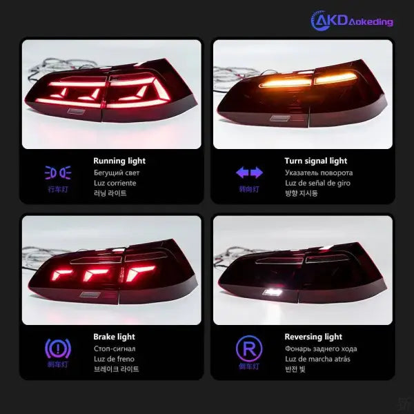 Car Tail lamp light for Golf 7 Variant Tail Lights