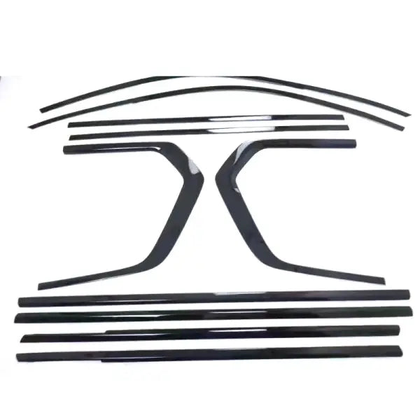 Car Window Sill Trim Kit for X6 G06 X7 G07 to MBM Style Exterior Body Windows Sill Molding Strip Black