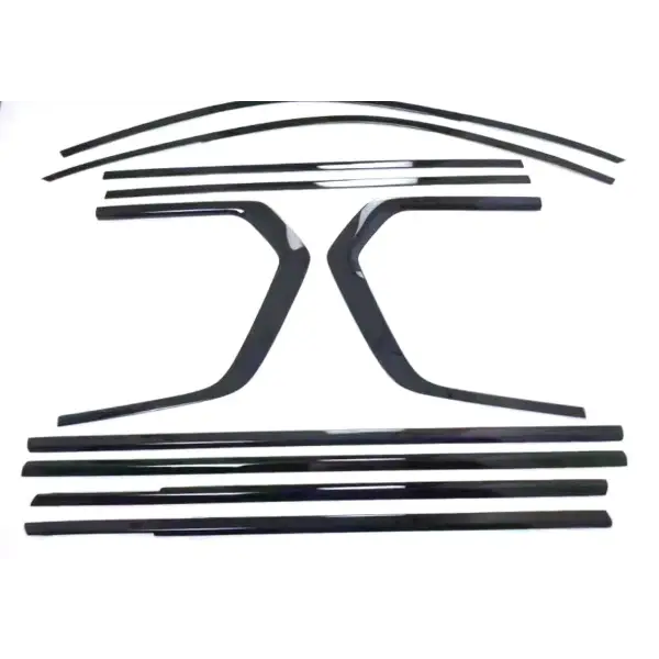 Car Window Sill Trim Kit for X6 G06 X7 G07 to MBM Style Exterior Body Windows Sill Molding Strip Black