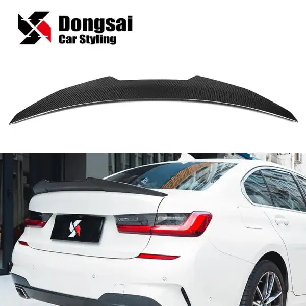 Carbon Fiber PSM Style Rear Trunk Lip Tail Wing Ducktail Spoiler for BMW 3 Series G20 320I 335I 340I G80 M3 2019+