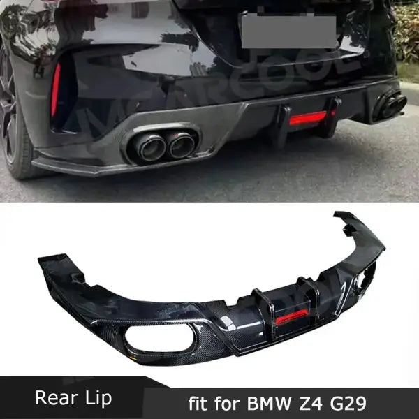 Carbon Fiber Rear Bumper Lip Diffuser for BMW Z4 G29 2019 2020 2021 Rear Bumper Lip Extension Car