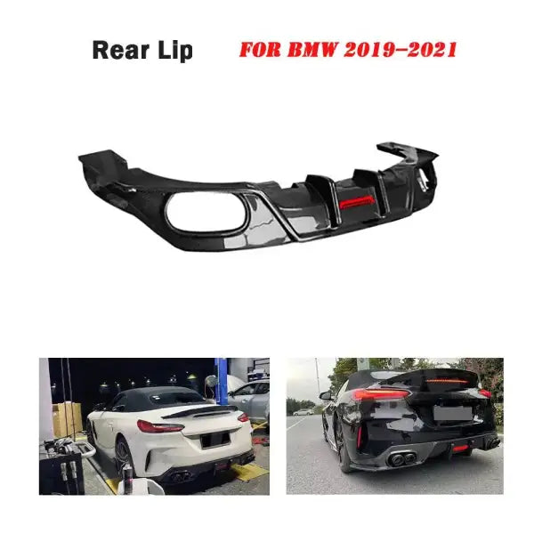 Carbon Fiber Rear Bumper Lip Diffuser for BMW Z4 G29 2019 2020 2021 Rear Bumper Lip Extension Car