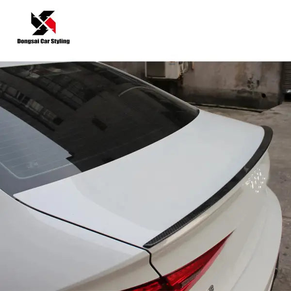 Carbon Fiber Rear Trunk Tail Wing Boot Lip Ducktail Spoiler for Audi A3 S3 RS3 2013-2019