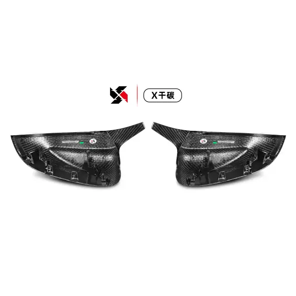 Carbon Fiber Side Door Rear View M Look Wing Mirror Covers Caps for BMW X3 G01 X4 G02 X5 G05 X6 G06 X7 G07 G08 2018+