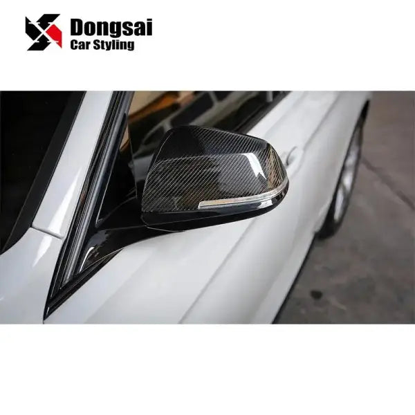 Carbon Fiber Side Door Rear View Mirror Housing Covers Caps for BMW 5 Series F10 520I 530I 540I 2010+