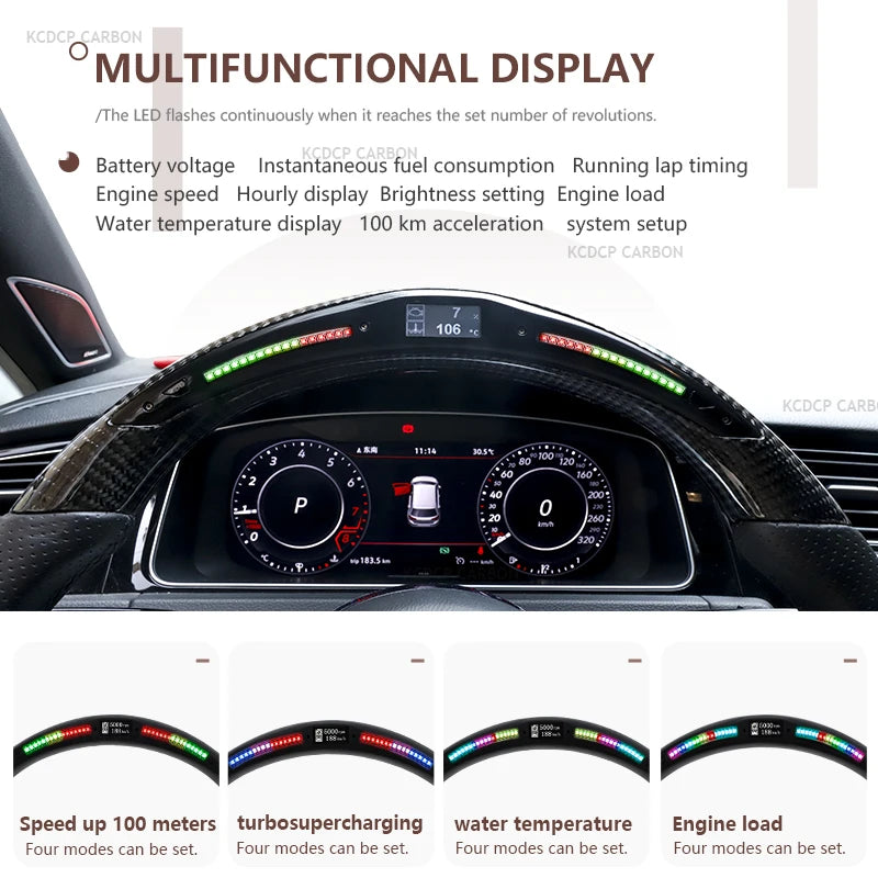Carbon Fiber Steering Wheel for Mercedes Benz AMG C63 E63 W213 G500 S63 S500 S320 G55 CLA45 LED Complete Steering Wheel