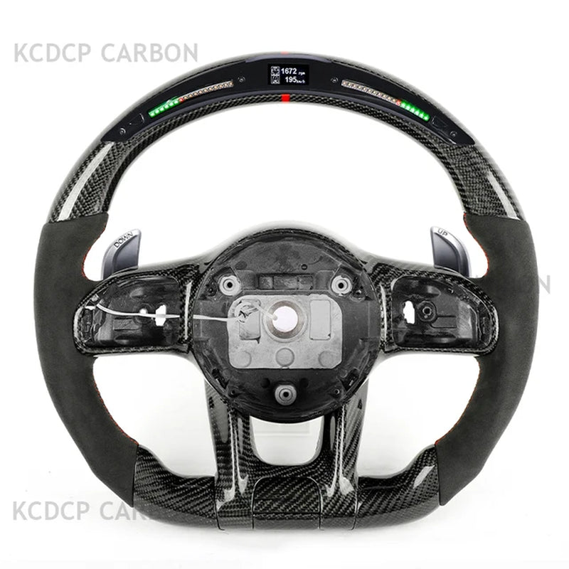 Carbon Fiber Steering Wheel for Mercedes Benz C63 E63 W213 C43 A45 G63 G500 S63 GLA45 GLS63 LED Steering Wheel