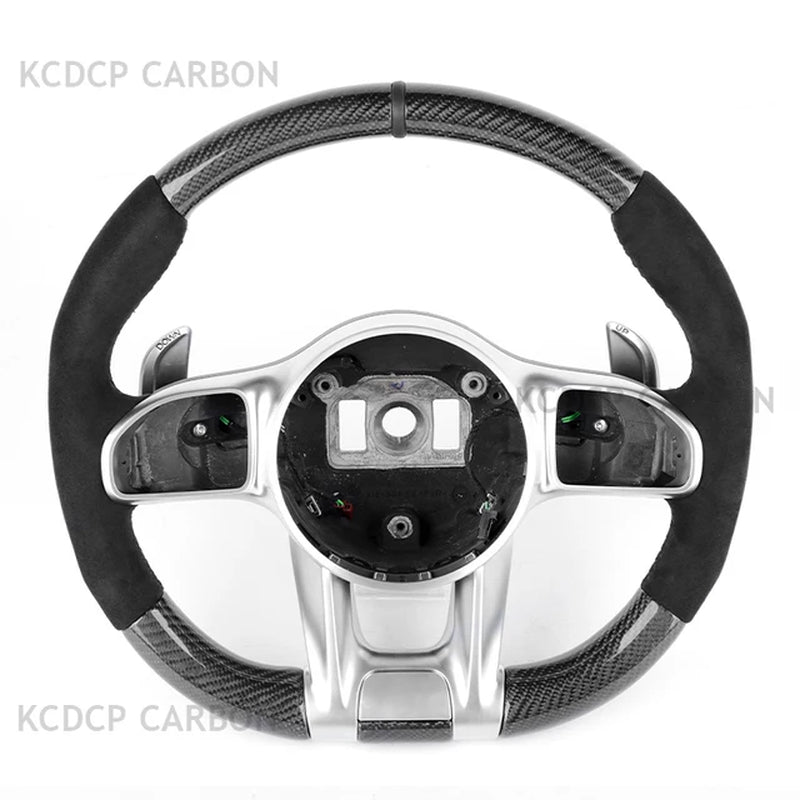 Carbon Fiber Steering Wheel for Mercedes Benz C63 E63 W213 C43 A45 G63 G500 S63 GLA45 GLS63 LED Steering Wheel