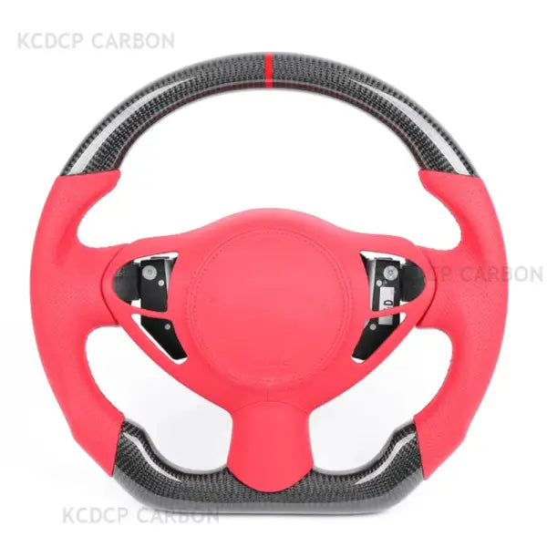LED Carbon Fiber Steering Wheel for Nissa-N 370Z Infini-Ti FX FX35 FX37 FX50 QX70 Steering Wheel