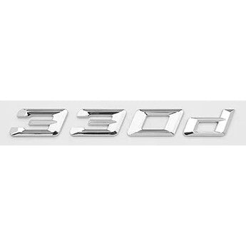 Car Craft Compatible With Bmw 3 Series E36 E46 E90 E91 E92 E93 F30 F34 F90 G20 G28 G80 330d Chrome Badge Emblem Logo Letter - CAR CRAFT INDIA