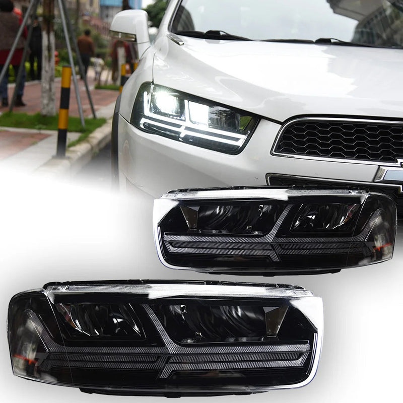 Chevrolet Captiva Headlights 2011-2018 Dynamic Turn Signal LED Headlight Projector Lens DRL