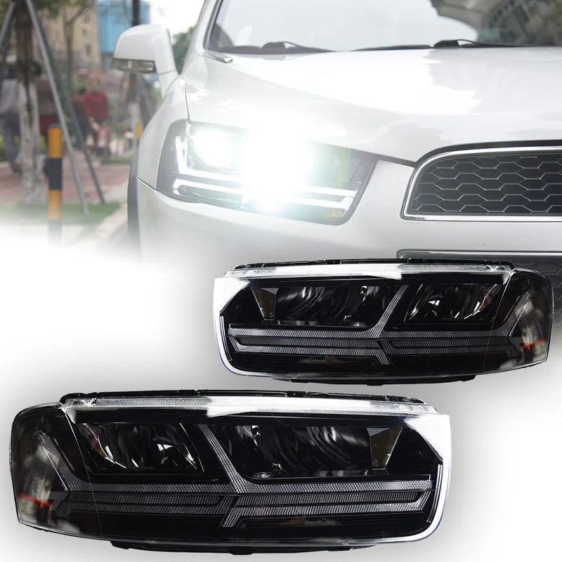 Chevrolet Captiva Headlights 2011-2018 Dynamic Turn Signal LED Headlight Projector Lens DRL