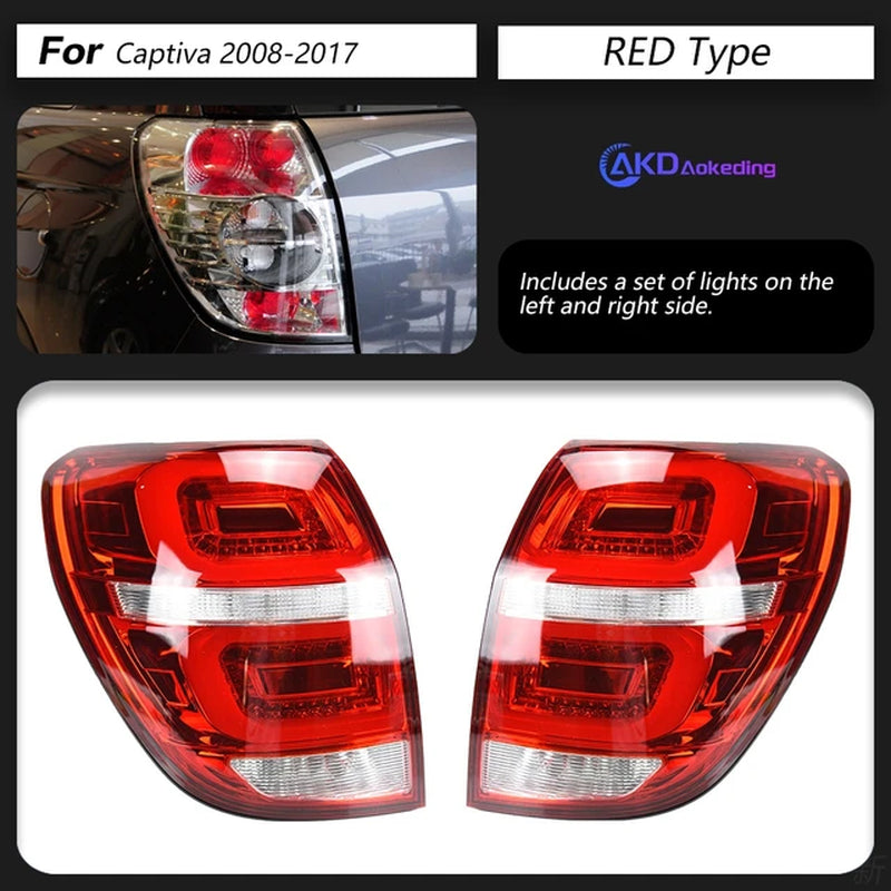 Chevrolet Captiva Tail Lights 2008-2019 New Kaptiva LED Tail Lamp DRL Signal Brake Reverse