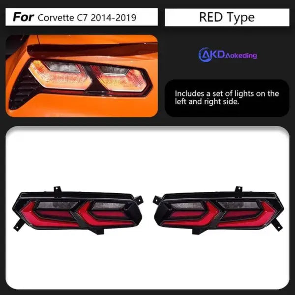 Chevrolet Corvette Tail Lights 2014-2019 New LED Tail lamp