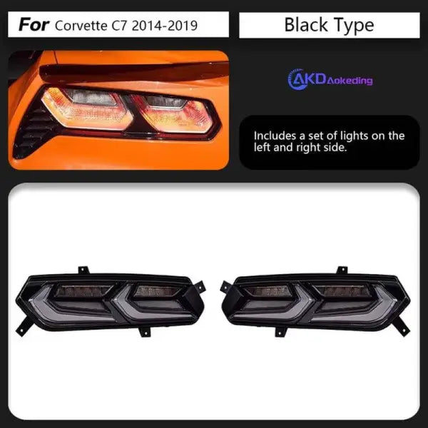 Chevrolet Corvette Tail Lights 2014-2019 New LED Tail lamp