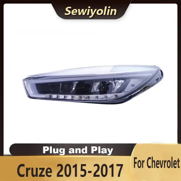 For Chevrolet Cruze 2015-2017 Car Headlight Assembly LED Lights Lamp DRL Signal Plug and Play Daytime Running