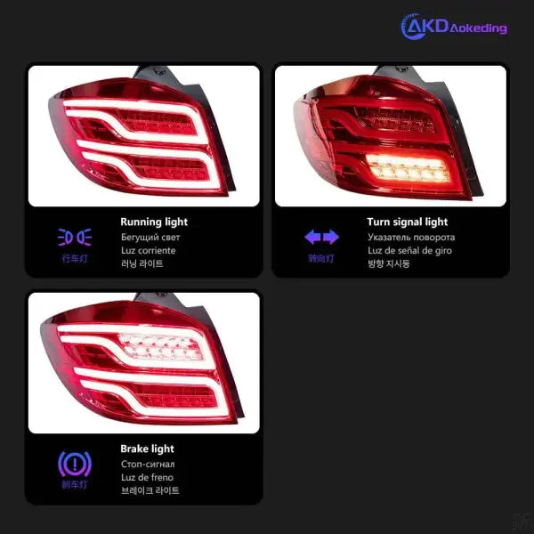 Chevrolet Cruze LED Tail Lights 2012-2015 Cruze Hatch Back