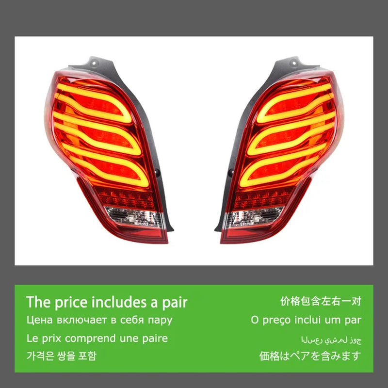 Chevrolet Spark Tail Lights 2012-2017 New Spark LED Tail Lamp DRL Signal Brake Reverse