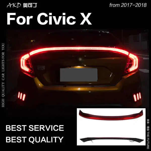 Civic 2017-2018 Civix Sedan LED Tail lamp light LED DRL