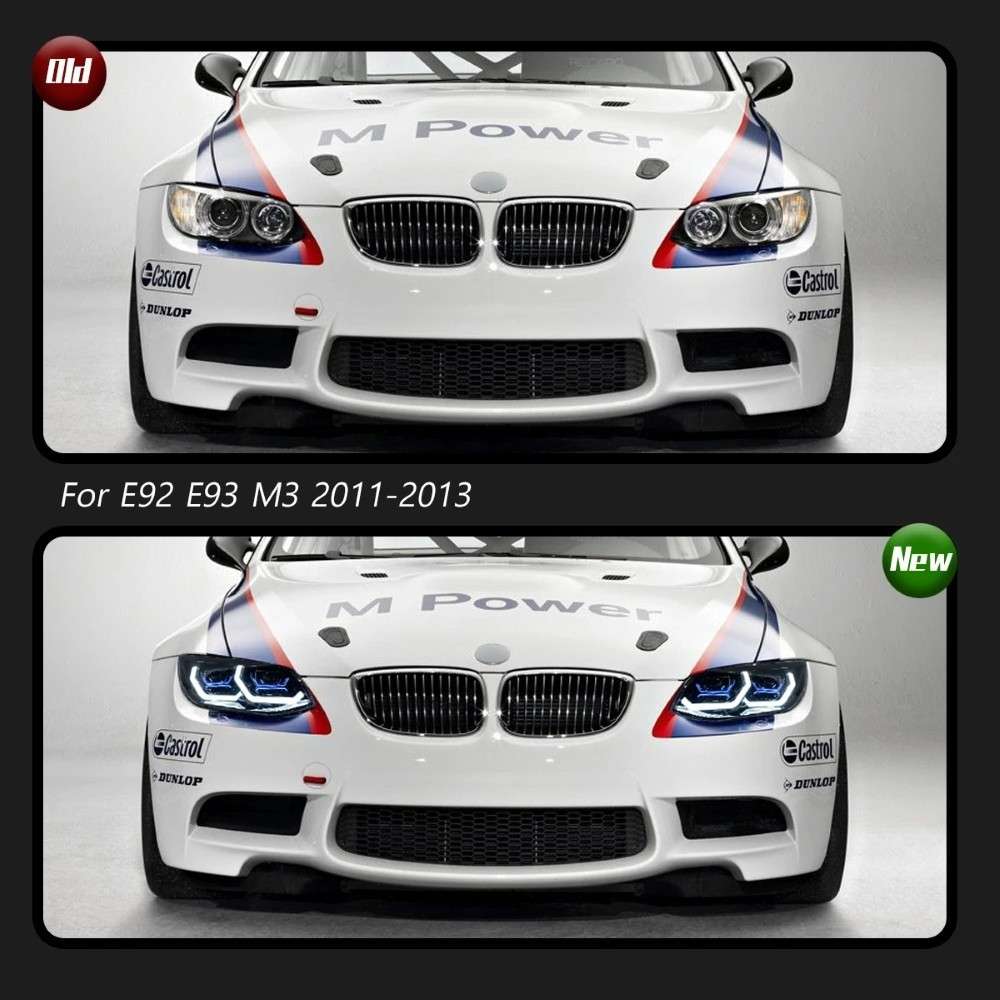 Car Craft Compatible With Bmw 3 Series M3 E92 E93 Lci 2010-2012 Car Front Upgraded Head Light Lamp Xenon Headlight Retrofit Upgrade Modified Led Drl Hid For Xenon Car CC-8458 - CAR CRAFT INDIA
