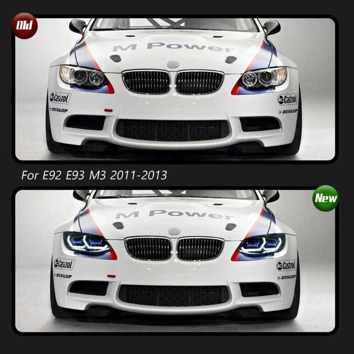 Car Craft Compatible With Bmw 3 Series M3 E92 E93 Lci 2010-2012 Car Front Upgraded Head Light Lamp Xenon Headlight Retrofit Upgrade Modified Led Drl Hid For Xenon Car CC-8458 - CAR CRAFT INDIA