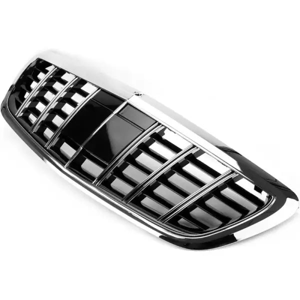 Car Craft Front Bumper Grill Compatible With Mercedes S Class W222 2014-2020 Maybach Brabus Sports Gt Amg Front Bumper Panamericana Grill W222 Grill Maybach Silver - CAR CRAFT INDIA