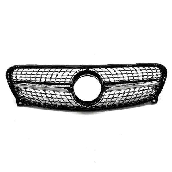Car Craft Front Bumper Grill Compatible With Mercedes Gla W156 X156 2014-2016 Front Bumper Panamericana Grill W156 Grill Diamond Silver - CAR CRAFT INDIA