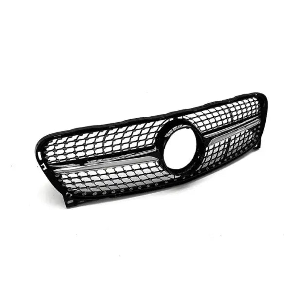 Car Craft Front Bumper Grill Compatible With Mercedes Gla W156 X156 2014-2016 Front Bumper Panamericana Grill W156 Grill Diamond Silver - CAR CRAFT INDIA