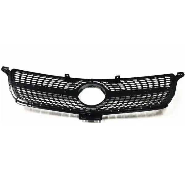 Car Craft Front Bumper Grill Compatible With Mercedes Ml W166 X166 2012-2016 Front Bumper Panamericana Grill W166 Grill Diamond Silver Ml - CAR CRAFT INDIA