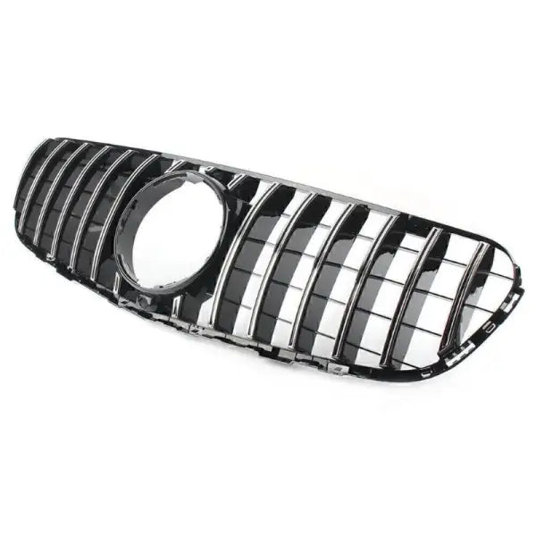 Car Craft Front Bumper Grill Compatible With Mercedes Glc W253 X256 2015-2019 Front Bumper Panamericana Grill W253 Grill Gtr Silver - CAR CRAFT INDIA