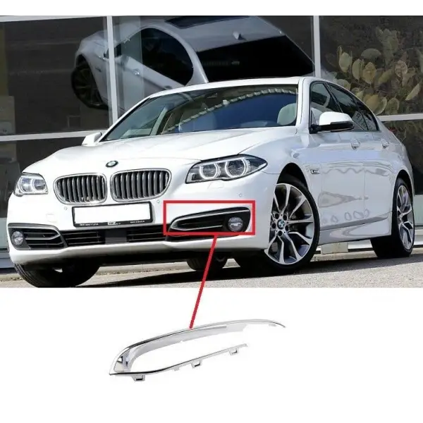 Car Craft Fog Lamp Grill Cover Strip Compatible With Bmw 5