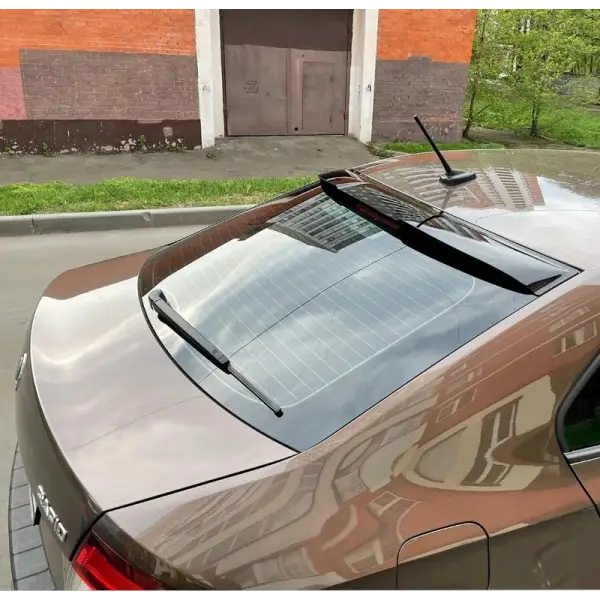 Car Craft Roof Wing Rear Spoiler Compatible with Skoda Rapid