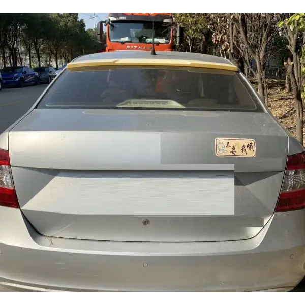 Car Craft Roof Wing Rear Spoiler Compatible with Skoda Rapid