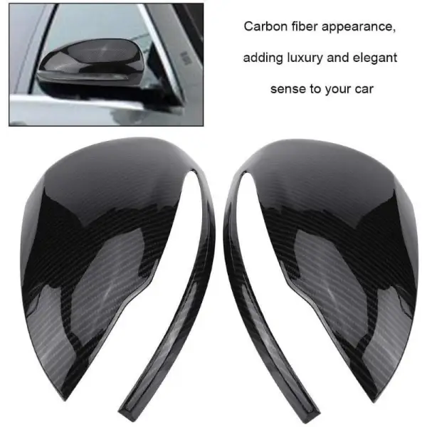 Car Craft Side Mirror Cover Compatible With Mercedes Benz C