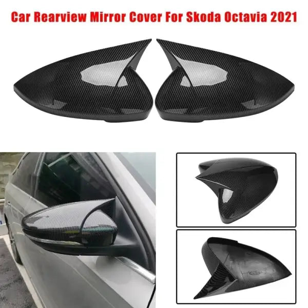 Car Craft Side Mirror Cover Compatible With Skoda Octavia