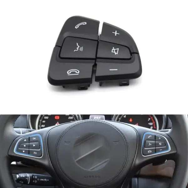 Car Craft Steering Wheel Button Compatible With Mercedes