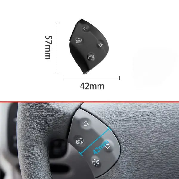 Car Craft Steering Wheel Knob Button Compatible