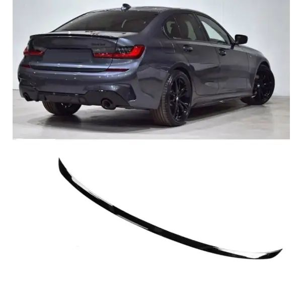 Car Craft Trunk Lip Rear Spoiler Compatible with BMW 3