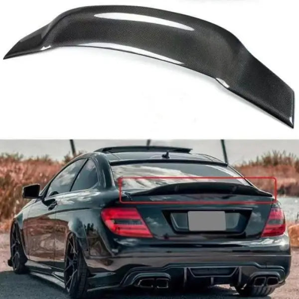 Car Craft Mid Trunk Rear Spoiler Compatible with Mercedes C