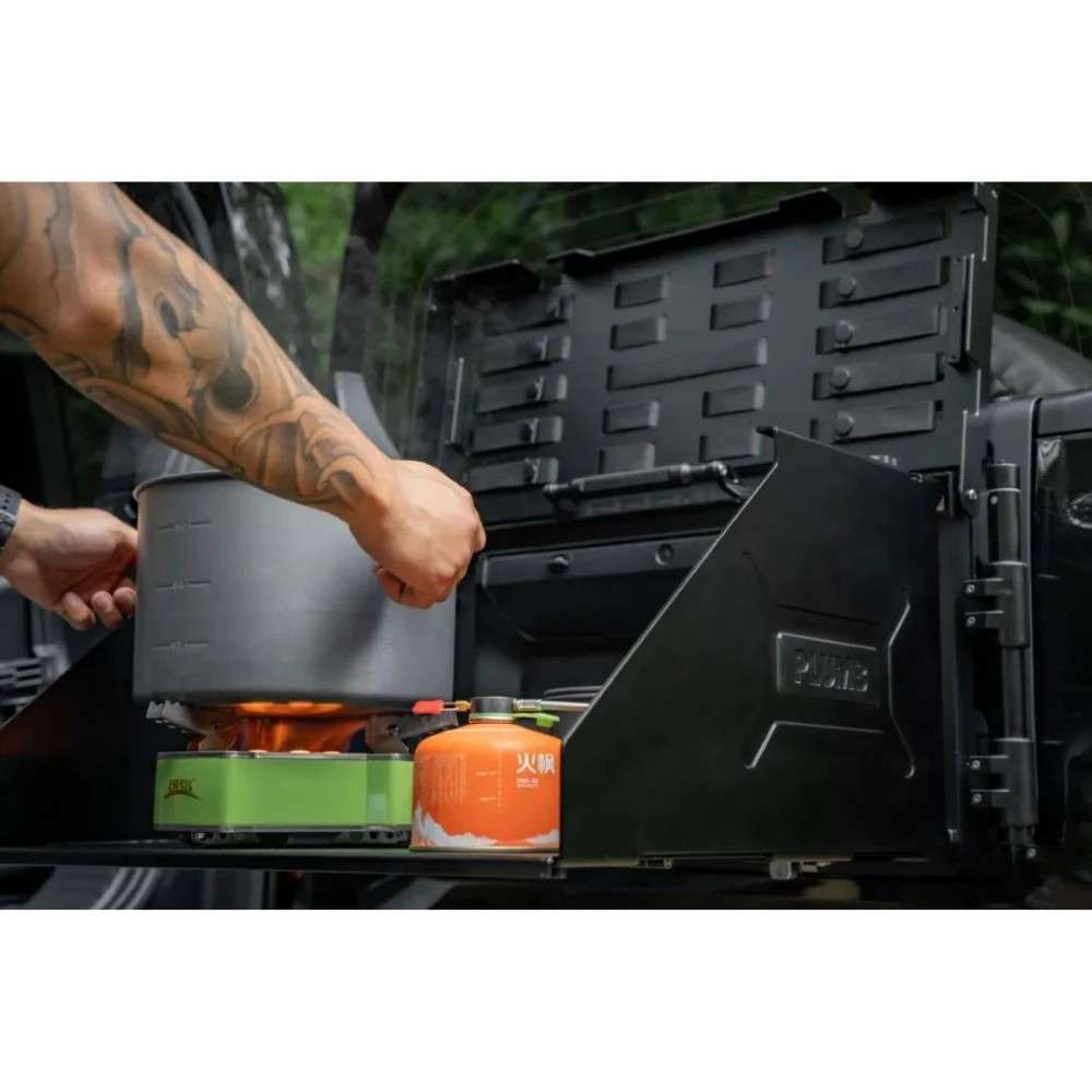 Car Craft Compatible With Range Land Rover Defender 2020-2025 90/110 Plumb M-on Series Tailgate Tail Gate Trunk Folding Table Plumb-004 - CAR CRAFT INDIA