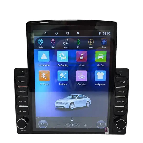 Custom 10.4 Inch Vertical Screen Blue UI Universal Android Car Radio Car Stereo Video Multimedia Player GPS Navigation