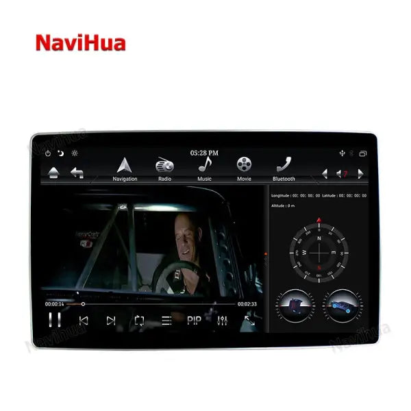 Custom 12.8 Inch 2 Din Universal Shaker 360 Degree Rotation Android Car Radio Multimedia Player Stereo Auto DVD Player