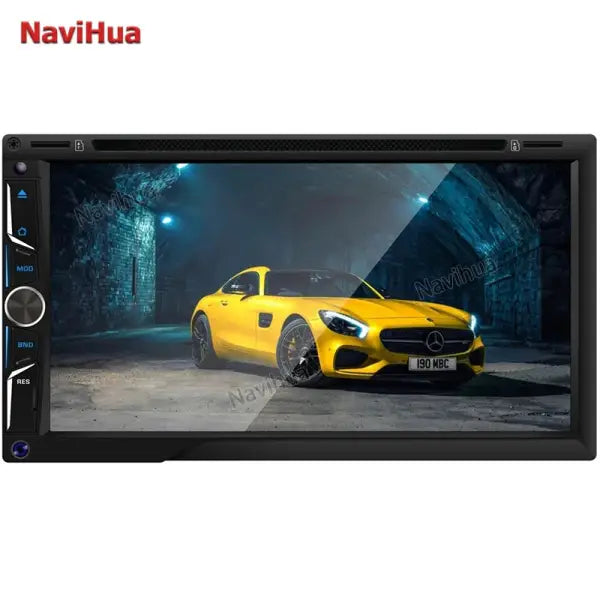Custom 6.95 Inch Android 2 DIN Car Radio DVD Player Universal Auto Stereo Multimedia with Carplay 32G Rom and Wifi