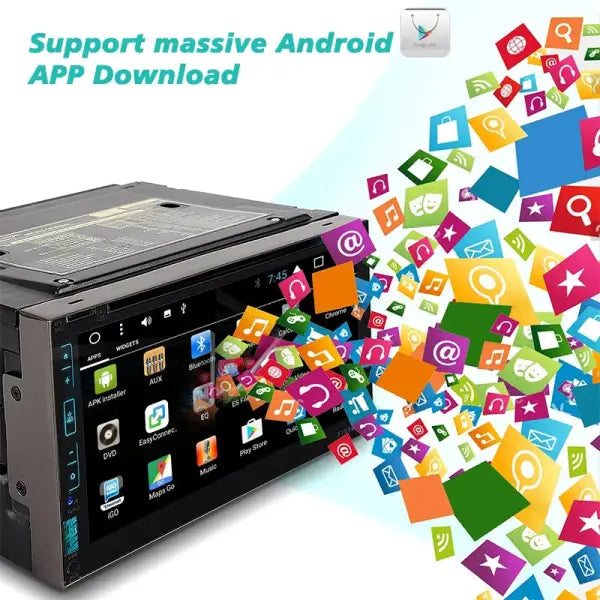 Custom 6.95 Inch Android Double Din Car DVD Player Multimedia GPS Navigation Universal 2 Din Auto Stereo Auto Radio