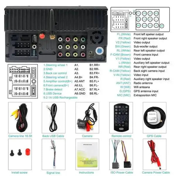 Custom 6.95 Inch Android Double Din Universal Car Radio